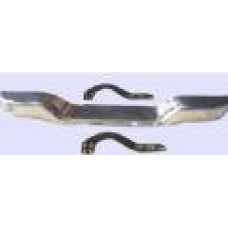  TOYOTA HILUX- PICK UP LN145- D4D 02/05 ARKA TAMPON NİKELAJLI (ALTI OVAL)(BAĞLANTI BRAKETLERİYLE SET)